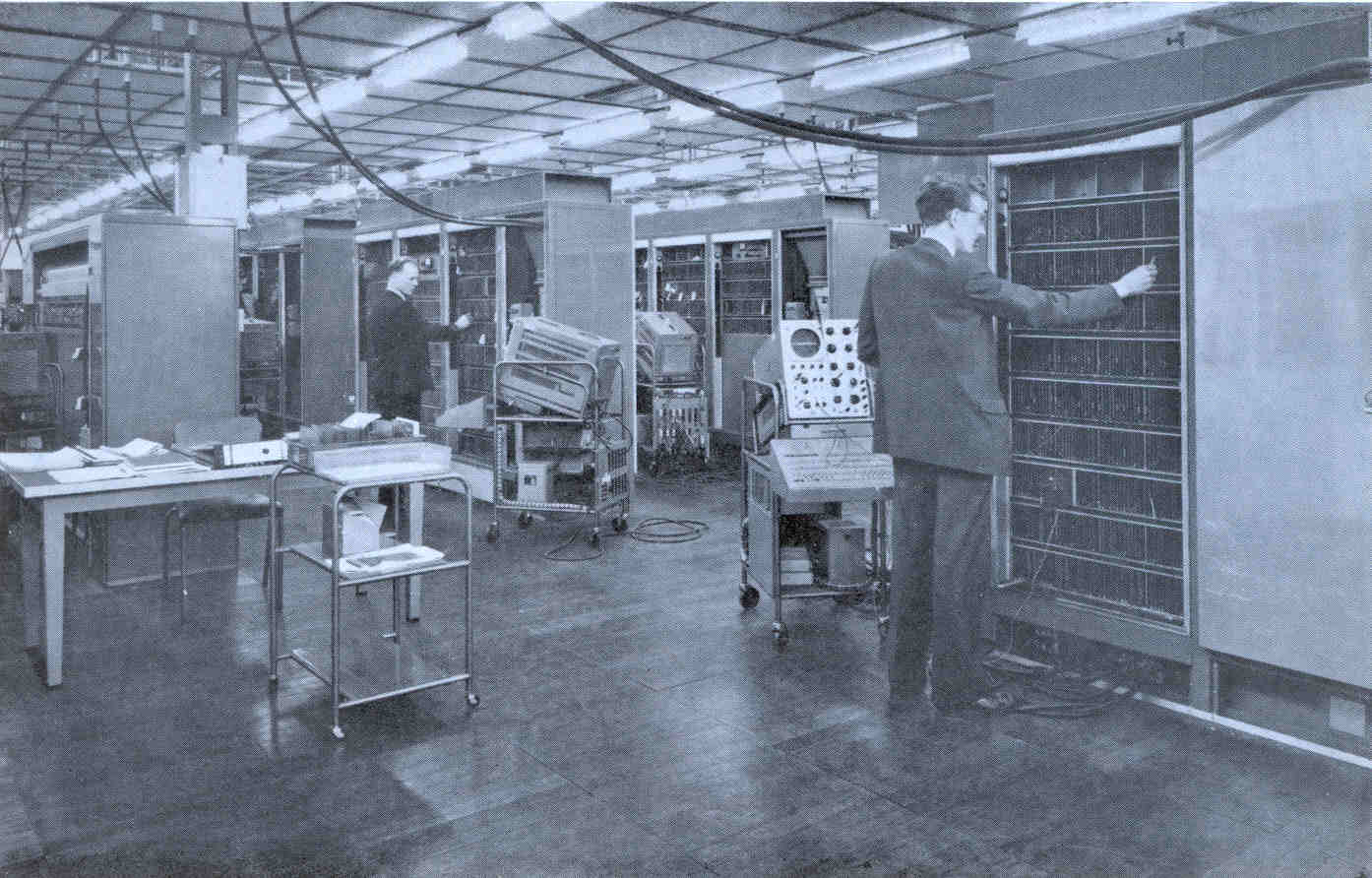 Atlas being commissioned on the factory floor at West Gorton, Manchester