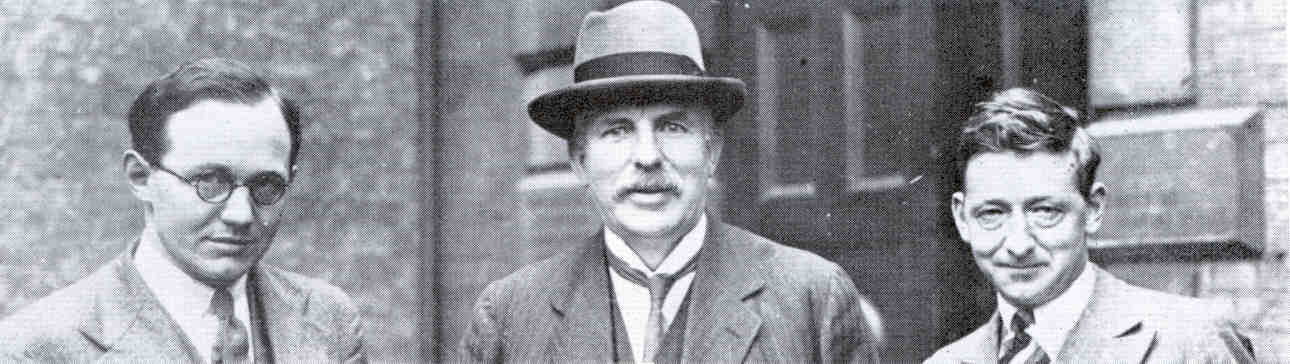 E S Walton, Lord Rutherford and John Cockcroft: 1932