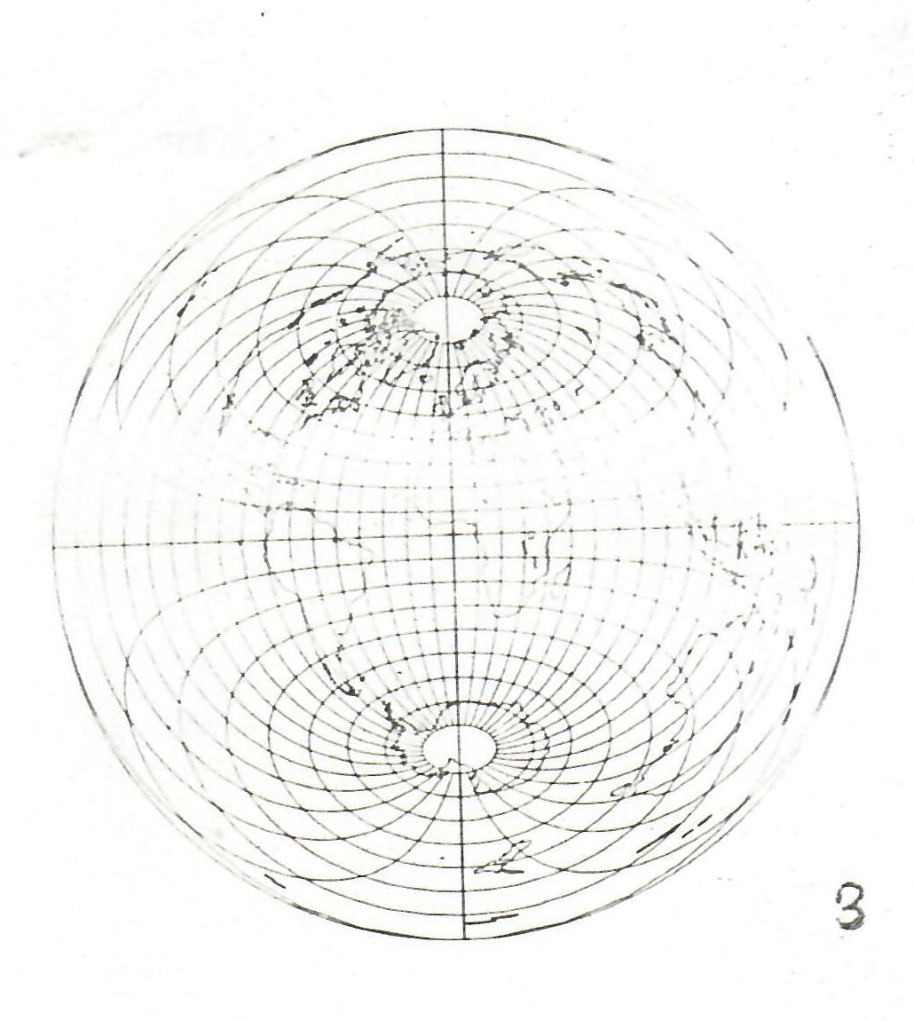 Fig 3: Equidistant Zenithal