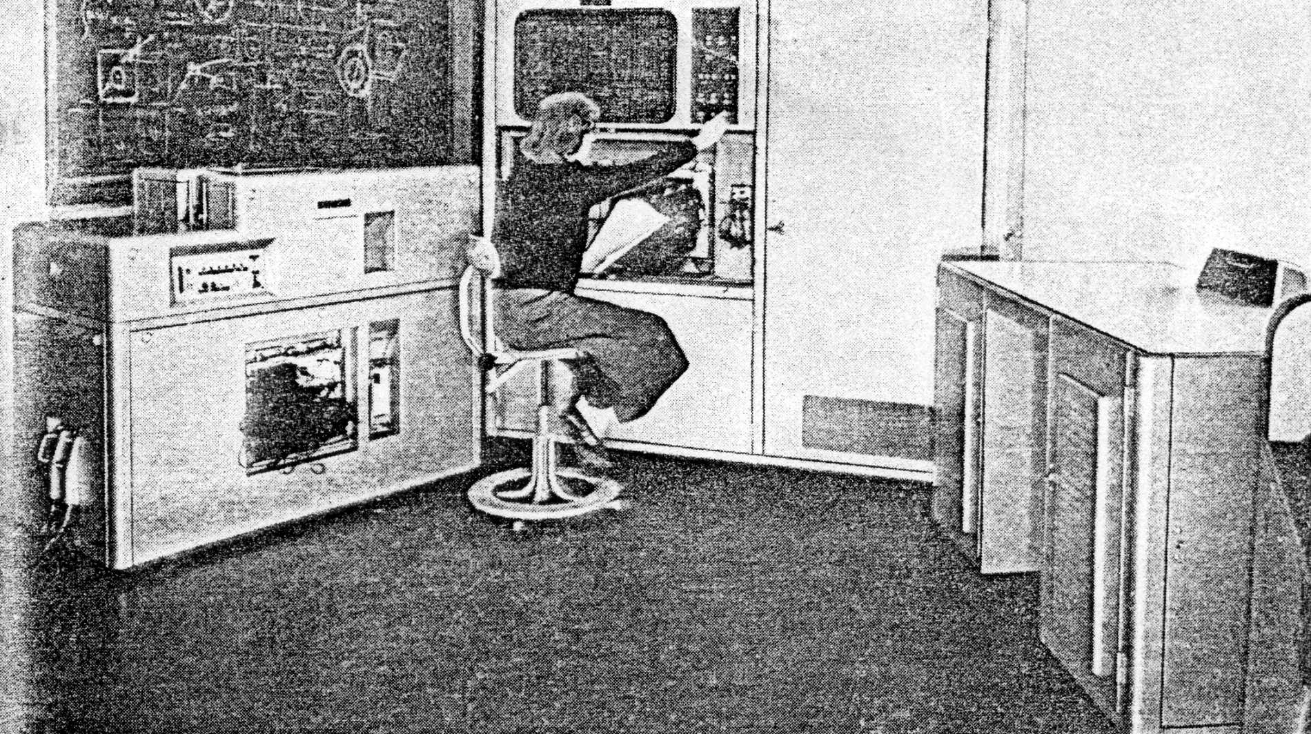 The Hollerith Type 555 Electronic Calculator installed at Harwell