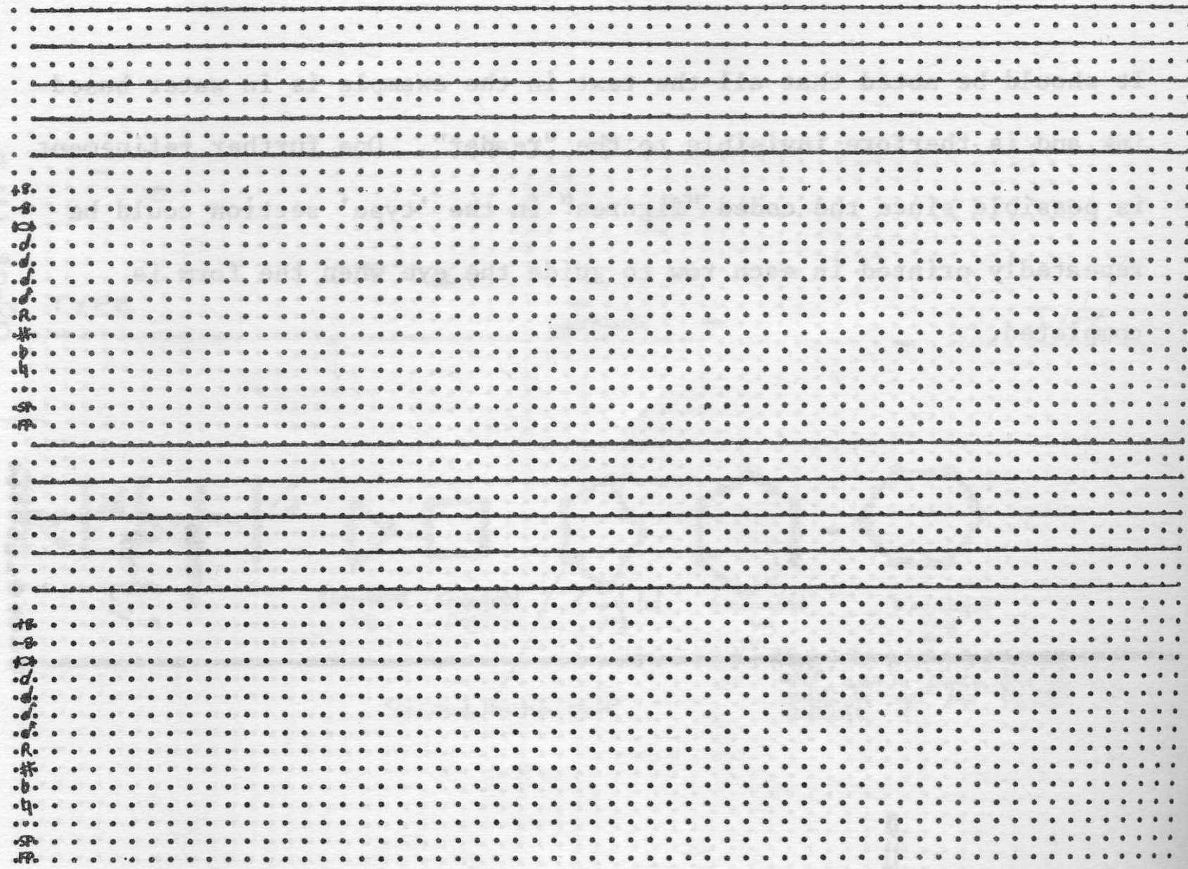 Figure 18: Two Staves with Coded Information