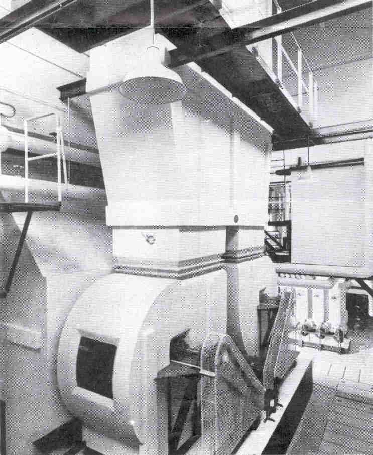 The main air supply and conditioned air delivery duct