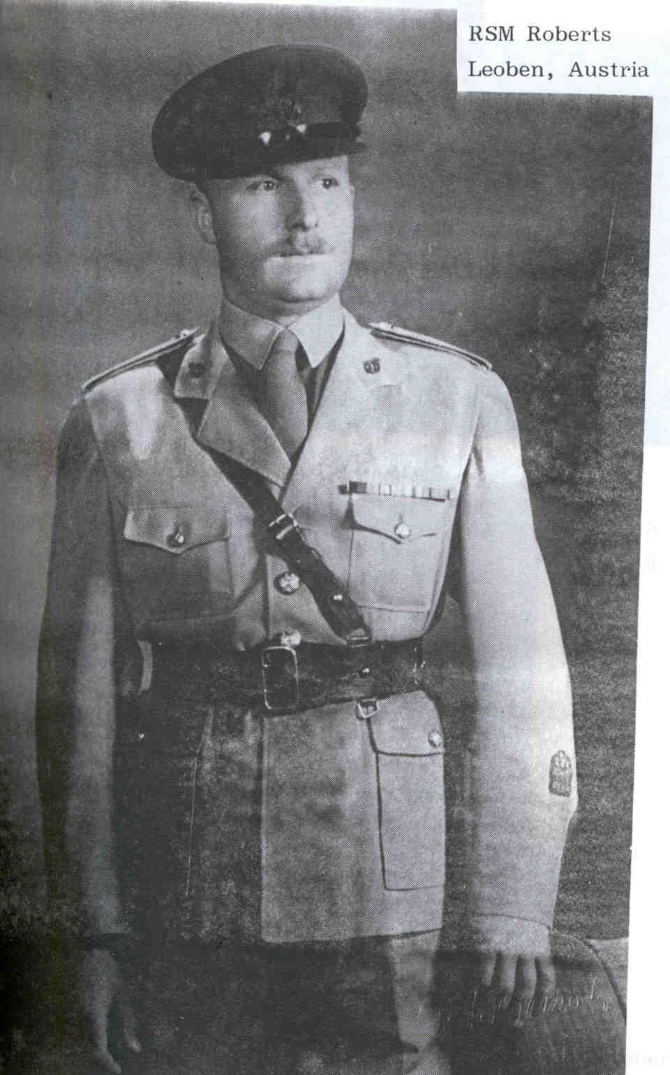 Regimental Sergeant Major Roberts