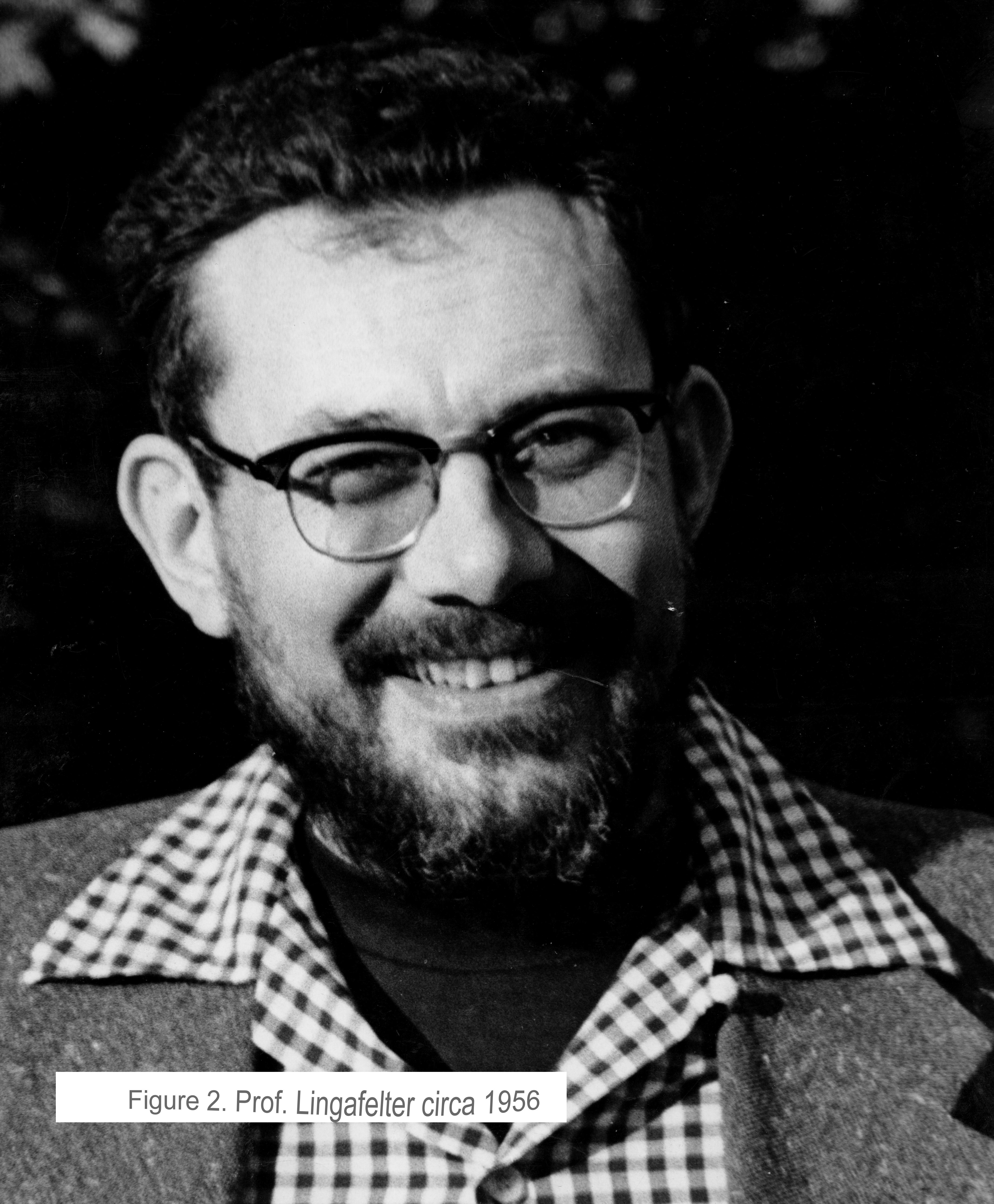 Figure 2: Professor Lingafelter circa 1956