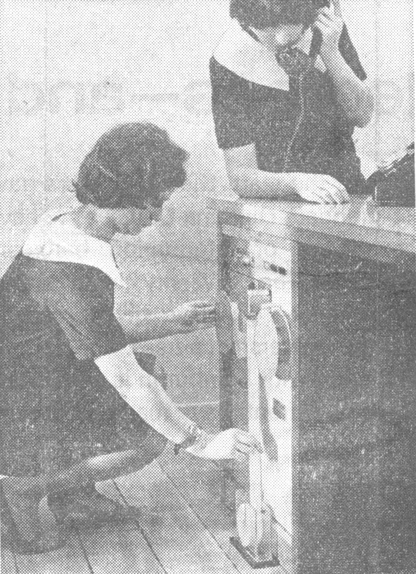 Punch tape input for transmission to the Atlas computer at Manchester University