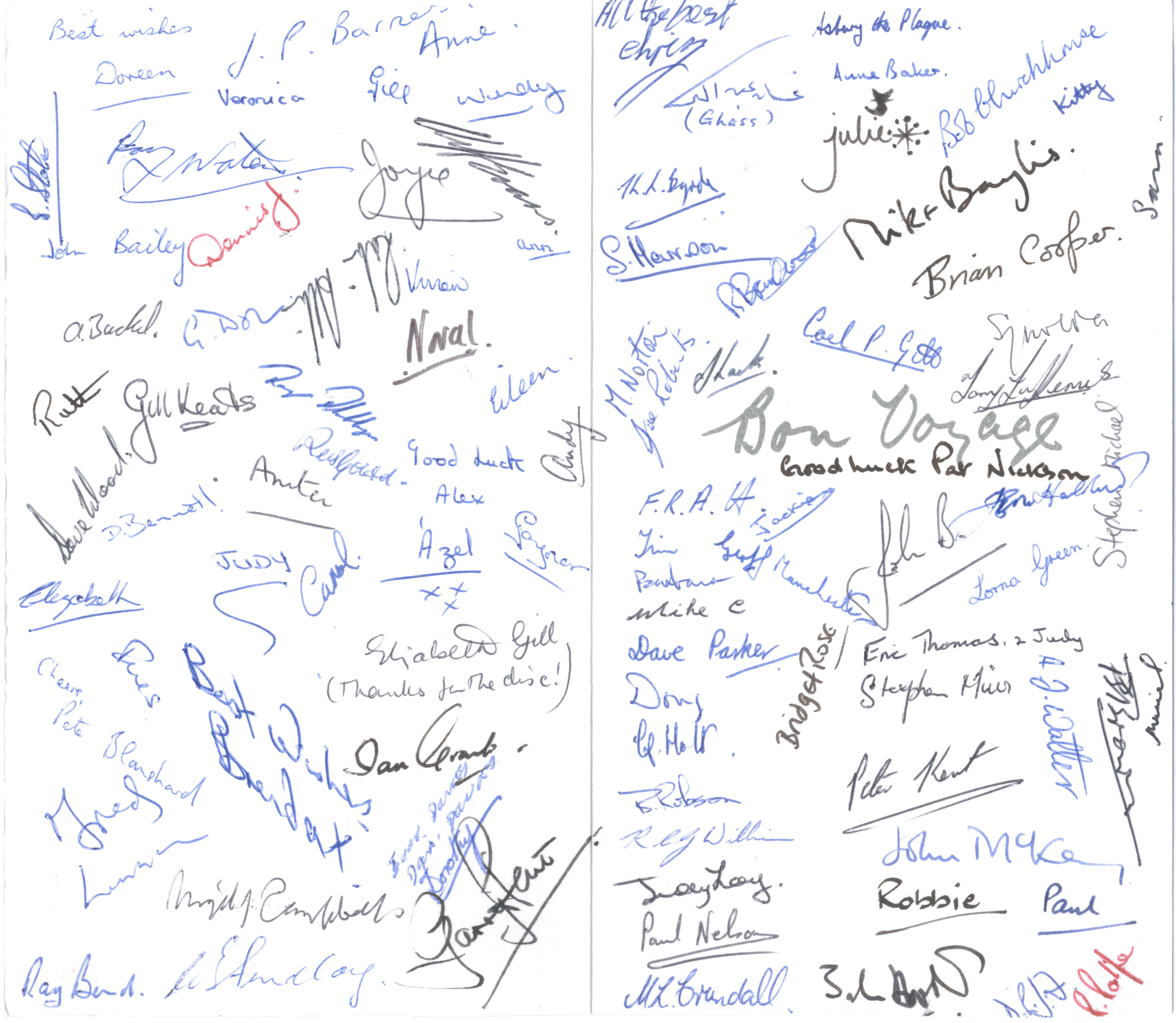 Alex's Leaving Card: February 1969