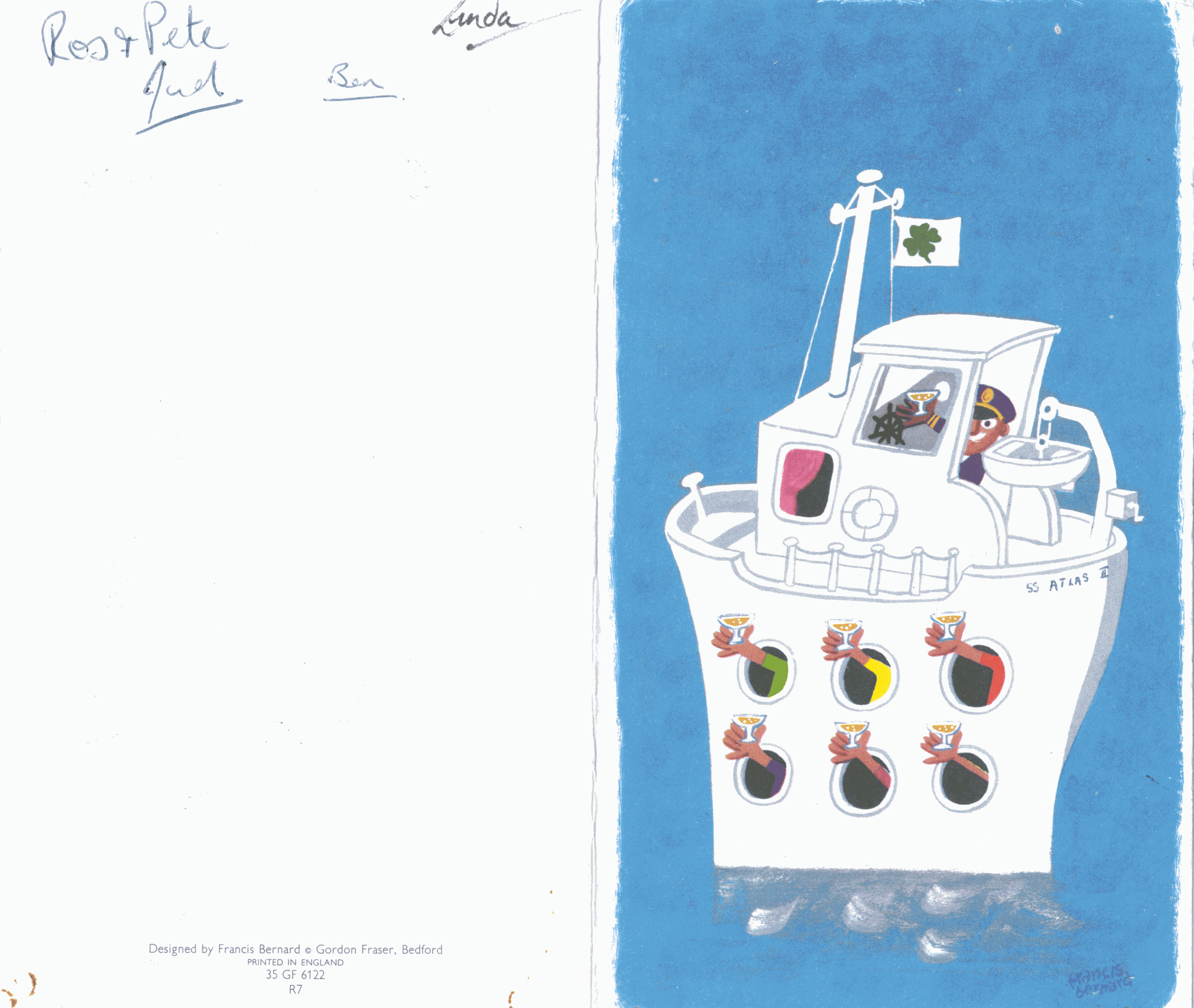 Alex's Leaving Card: February 1969