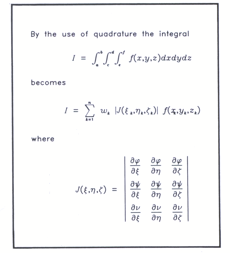 Fig 5.3 An example of the layout of mathematical text obtained using the FR80 microfilm recorder. (31650) 
