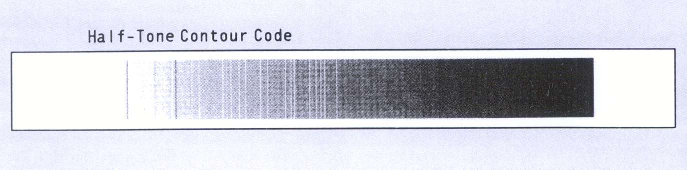 Fig 5.3 Computer simulation of the powder diffraction line spectra of benzil superimposed on a continuous background. (37452) 

