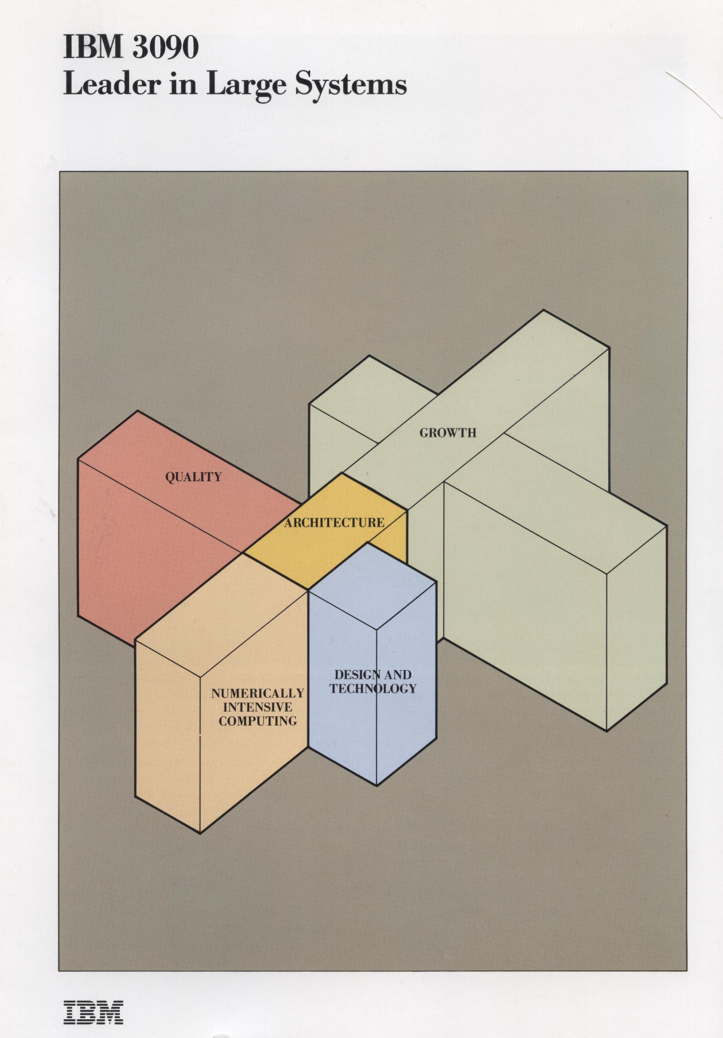 IBM 3090 Leader in Large Systems Brochure