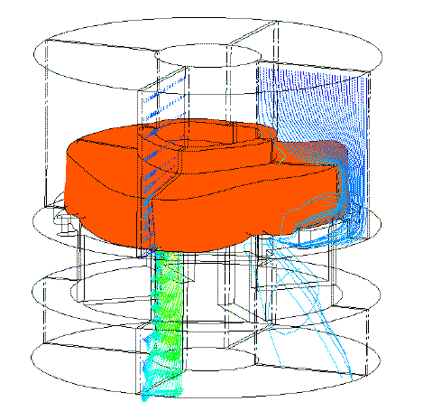 Figure 1: Visualizing the dynamic operation of a flexible mechanical valve responding to varying fluid pressure