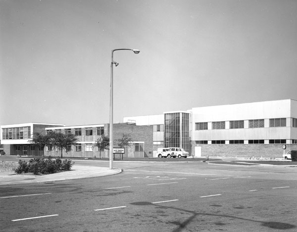 August 1971: 1906A Computer Block and emergency staircase added