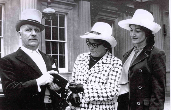 Robbie with his wife Ann and daughter Gerda: March 1973