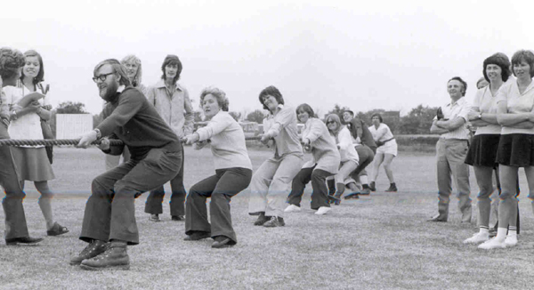 Len Ford at the front