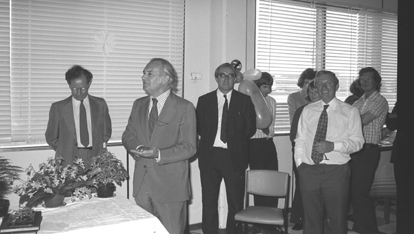 Peter Hall speaking at Jack Howlett's Retirement