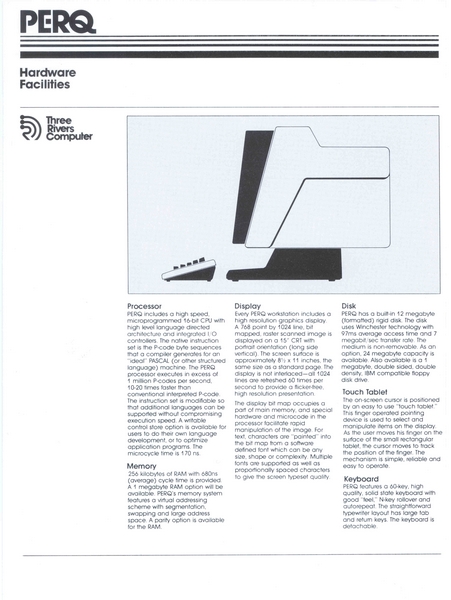 Hardware Facilities, May 1981