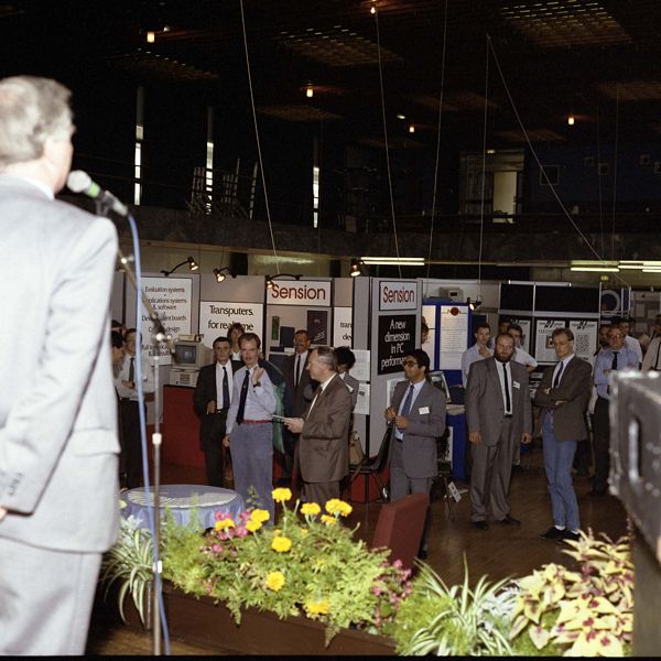 Fig 2.1 Part of the Liverpool Transputer Exhibition