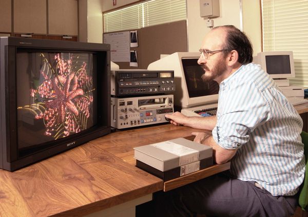 Chris Osland using the Video Facility