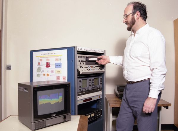 Chris Osland using the Video Facility