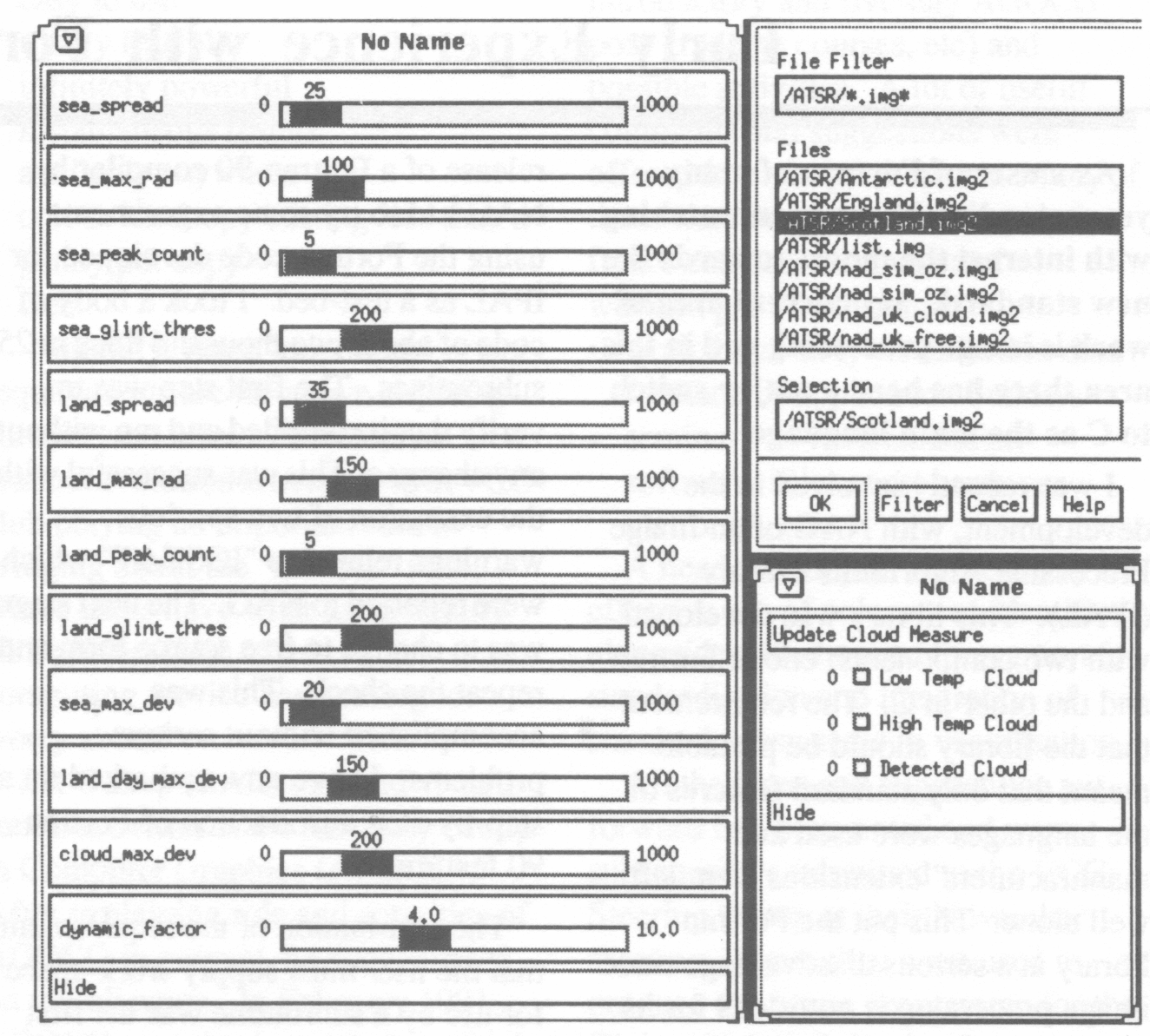 Figure 2: Additional Pop-up Screens