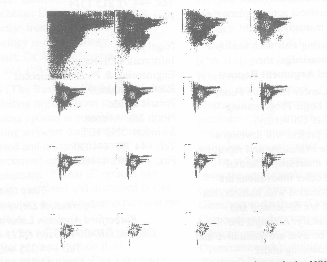 Figure 2: Sixteen two-dimensional cross sections through the HSI colour set