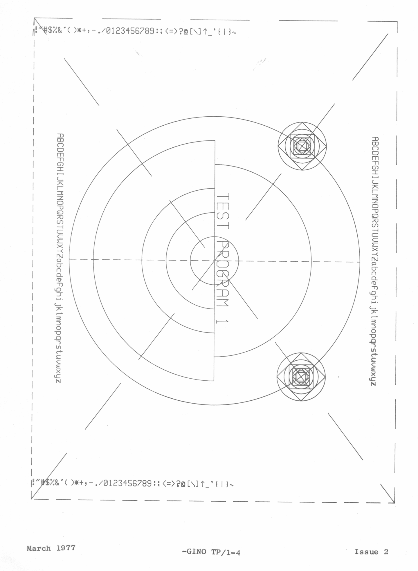 Test Circles, Arcs and Lines