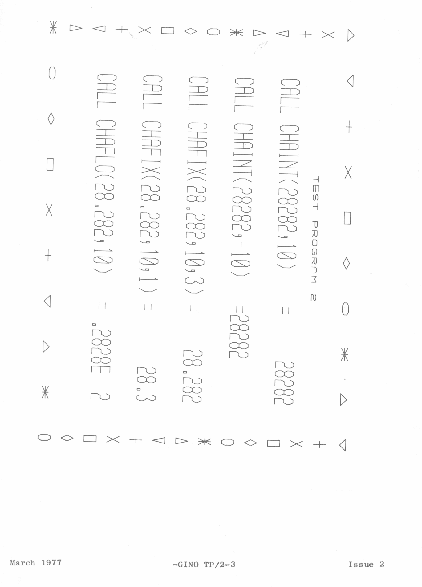 Tests Symbols and Characters