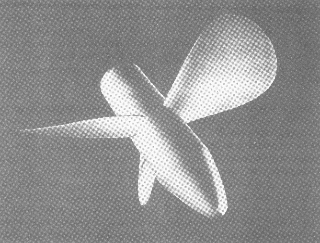 Fig 2 : Marine Propeller generated using the PDE method. (C Dekanski, M 1 G Bloor and M J Wilson).