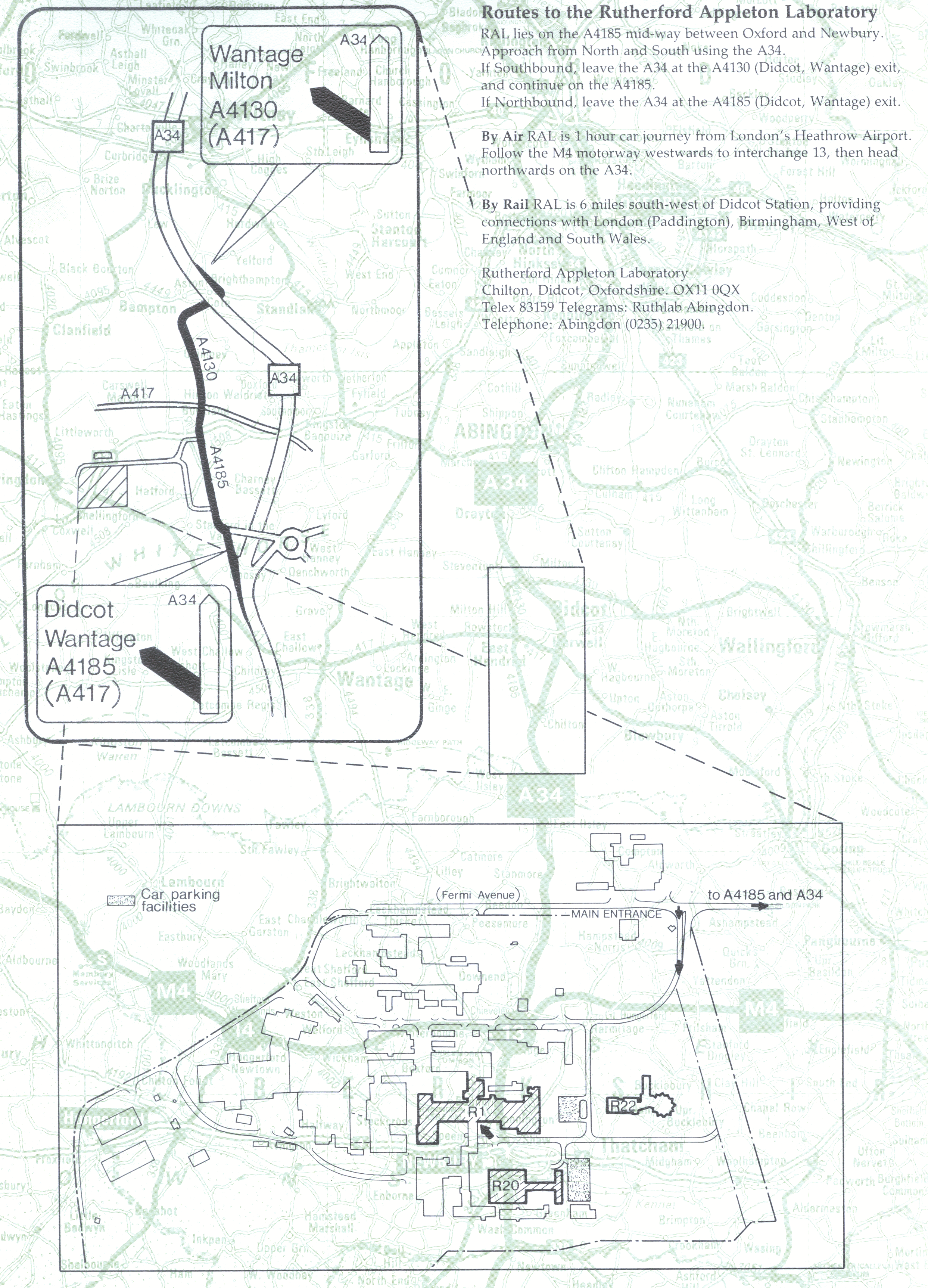 Inside cover of leaflet folder