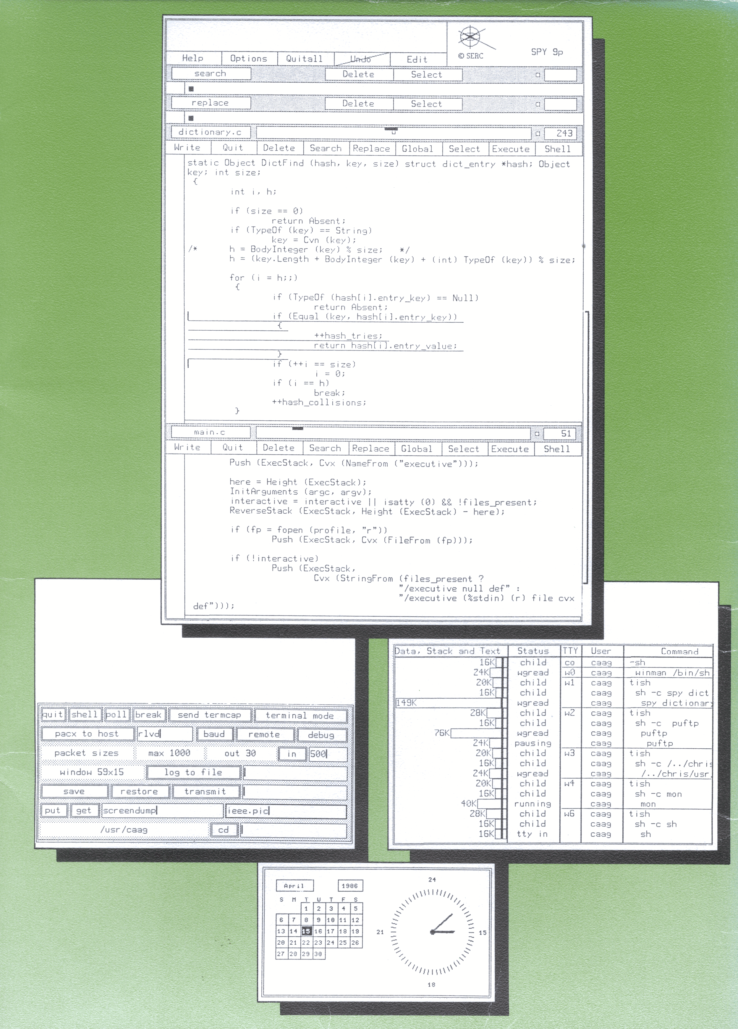 Back of leaflet folder