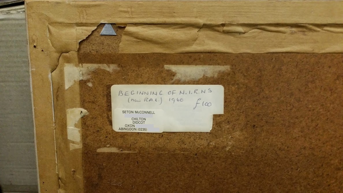 Beginning of NIRNS (Back, with artist's address)